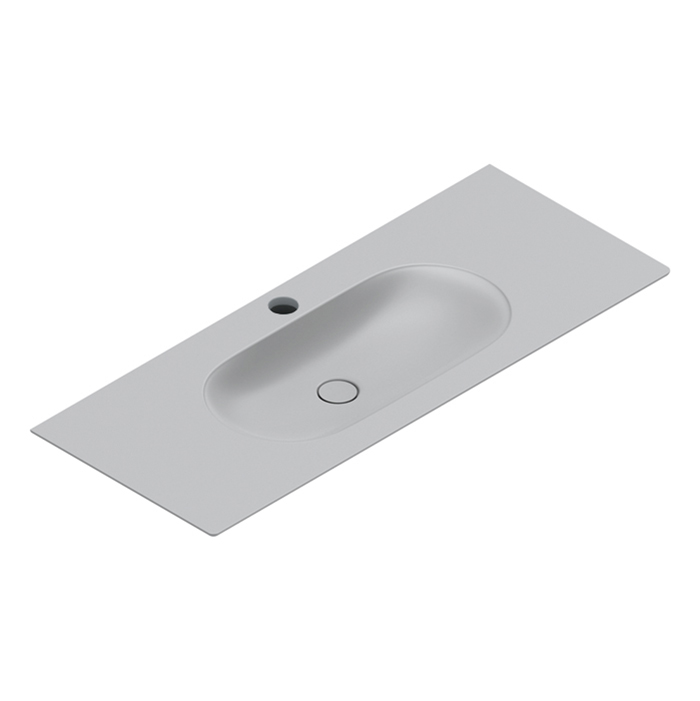 Catalano Sfera Раковина накладная 125х50 см, 1 отверстие под смеситель, цвет: cemento satinato 0521261023