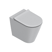 Catalano Zero Унитаз приставной 35х55 см, безободковый, смыв торнадо, цвет: cemento satinato 0114550023