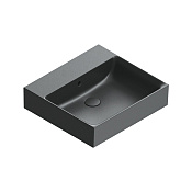 Catalano Premium Раковина подвесная 50х47 см, без отверстия под смеситель, перелив, цвет: черный мат 0220500022