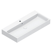 Catalano Premium Раковина подвесная 100х47 см, отверстие под смеситель, перелив, цвет: белый глянец 0221001001