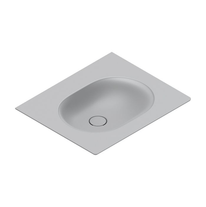 Catalano Sfera Раковина накладная 60х50 см, без отверстия под смеситель, цвет: cemento satinato 0520610023