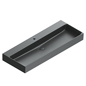 Catalano Premium Раковина подвесная 120х47 см, 1 отверстие под смеситель, перелив, цвет: черный мат. 0221202022