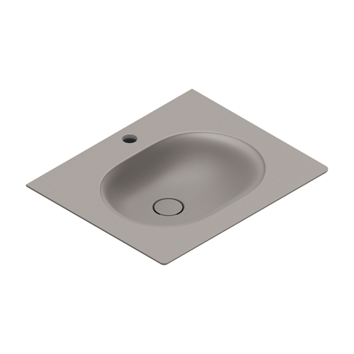 Catalano Sfera Раковина накладная 60х50 см, 1 отверстие под смеситель, цвет: tortora satinato 0520611032