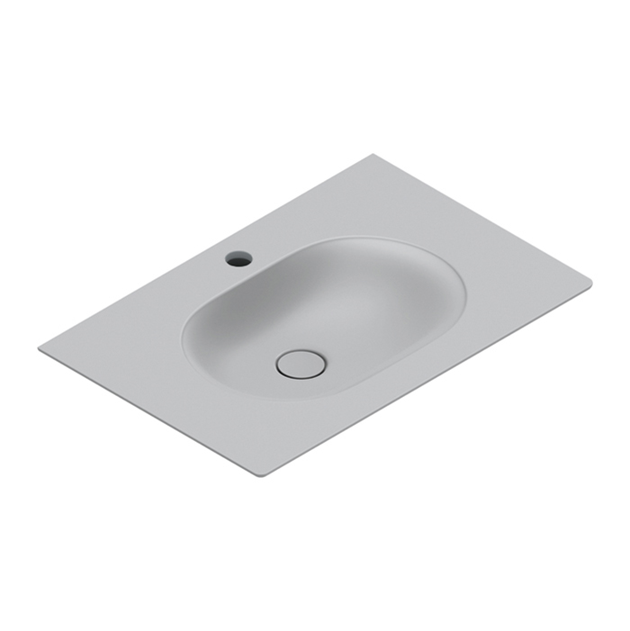 Catalano Sfera Раковина накладная 75х50 см, 1 отверстие под смеситель, цвет: cemento satinato 0520761023