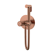 Boheme Tech Гигиенический душ со шлангом 100см, внутренней частью и держателем, цвет: copper brushed 157-CB