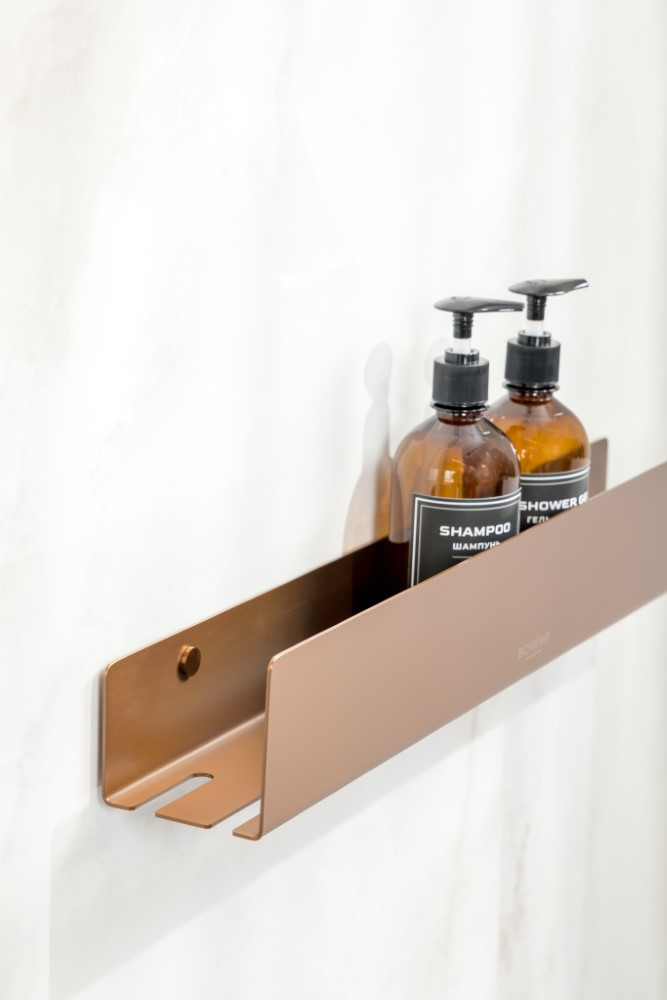 Boheme Полка подвесная 60 см, цвет: brushed bronze 10967-BRB