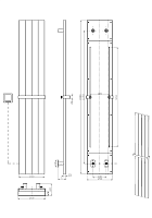Boheme Flat Полотенцесушитель электрический с перекладиной, цвет: copper brushed 725-CB