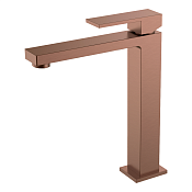 Boheme Qubic Смеситель для раковины высокий, без д/к, высота излива 20,7 см, цвет: brushed bronze 472-BRB