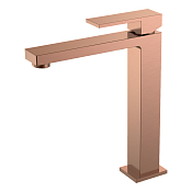 Boheme Qubic Смеситель для раковины высокий, без д/к, высота излива 20,7 см, цвет: copper brushed 472-CB