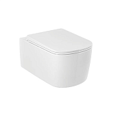 Kludi Resa S Унитаз подвесной безободковый с крышкой Soft Close, смыв торнадо, цвет: белый глянцевый 27WCSET43
