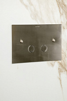 Boheme Кнопка смыва для унитаза, латунная, цвет: gun metall 647-GM