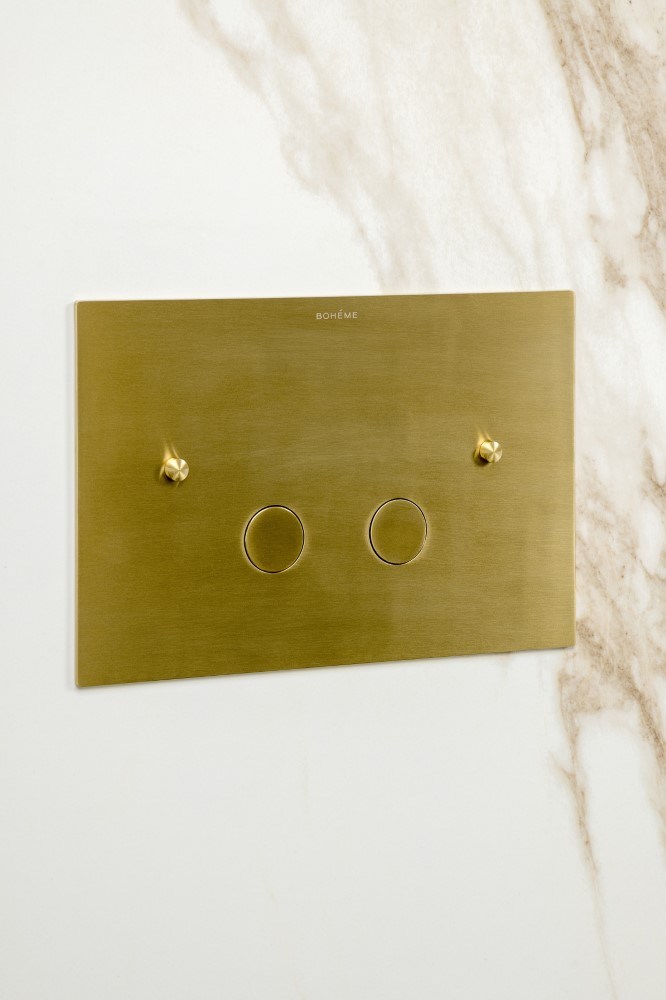 Boheme Кнопка смыва для унитаза, латунная, цвет: matt gold 647-MG