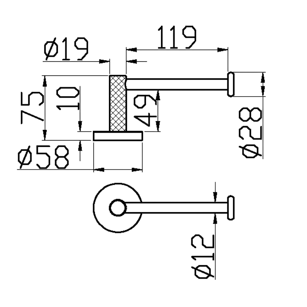 Boheme Uno Держатель туалетной бумаги открытый, подвесной, цвет: chrome 10985-CR