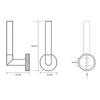Bemeta Stella Держатель запасных рулонов, подвесной, цвет: хром 166112032