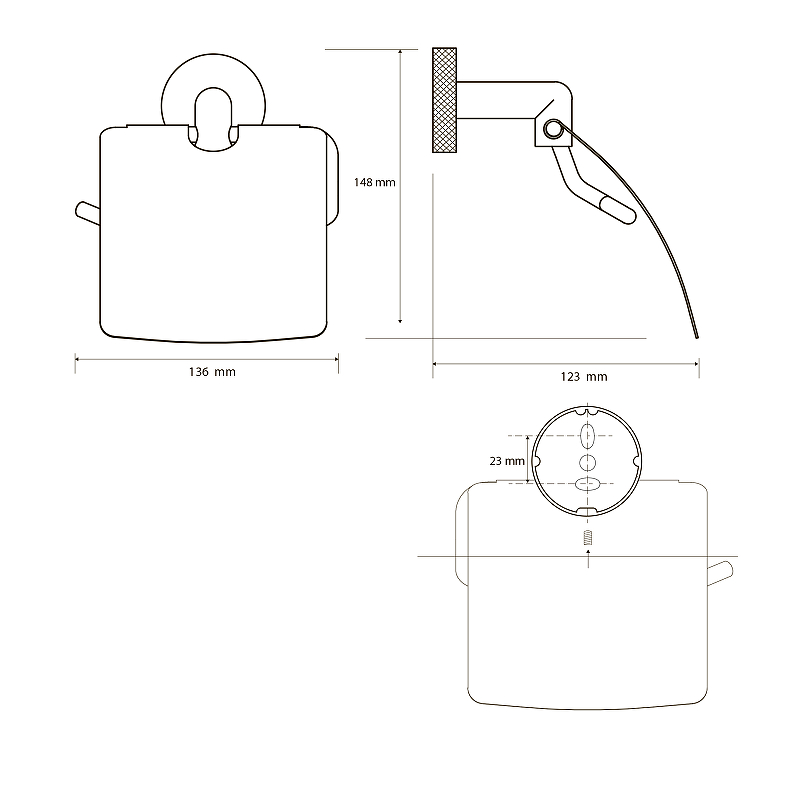 Bemeta Stella Держатель туалетной бумаги с крышкой, подвесной, цвет: хром 166212012