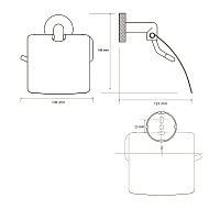 Bemeta Stella Держатель туалетной бумаги с крышкой, подвесной, цвет: хром 166212012