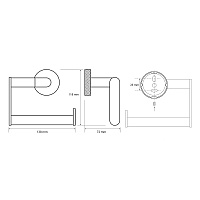 Bemeta Stella Держатель туалетной бумаги открытый, подвесной, цвет: хром 166112222