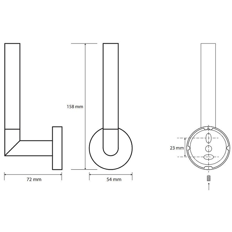 Bemeta Obla Держатель запасных рулонов, подвесной, цвет: хром 165112032