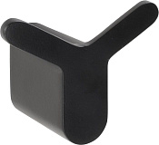 Bemeta Organic Black Крючок для полотенец двойной, подвесной, цвет: черный матовый 167106210