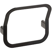 Bemeta Organic Black Полотенцедержатель-кольцо двойной 25 см, подвесной, цвет: черный матовый 167104390