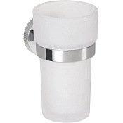 Bemeta Stella Стакан для зубных щеток подвесной, стеклянный матовый, цвет: хром 166110012