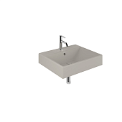 Kludi Resa Раковина подвесная 61x50,5 см, с переливом и донным клапаном, цвет: светло-серый 59WW61O2