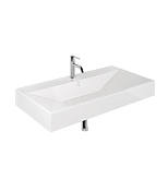 Kludi Resa Раковина подвесная 101x50,5 см, с переливом и донным клапаном, цвет: белый 59WW10143