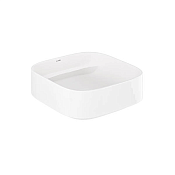 Kludi Resa C Раковина-чаша 40x40x14h см, без перелива, с донным клапаном, цвет: белый 58CW3043