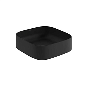 Kludi Resa C Раковина-чаша 40x40x14h см, без перелива, с донным клапаном, цвет: черный 58CW3039