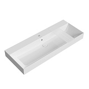 Kerama Marazzi Grande Раковина подвесная 119x48x16,5h см, с переливом и д/к, цвет: белый глянцевый GR.wb.120