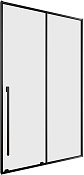 Allen Brau Fantasy Душевая дверь 120 см, стекло 8мм, цвет: черный матовый 3.11006.31