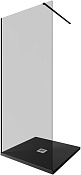 Allen Brau Infinity Душевая перегородка 90 см, тонированное стекло, цвет: черный браш 3.21010.BBA.T