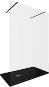 Allen Brau Infinity Душевая перегородка 140 см, стекло 8мм, цвет: черный браш 3.21051.BBA