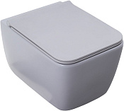 Allen Brau Liberty Чаша подвесного унитаза 45x37 см каскадный смыв, цвет: антрацит 4.33007.AN