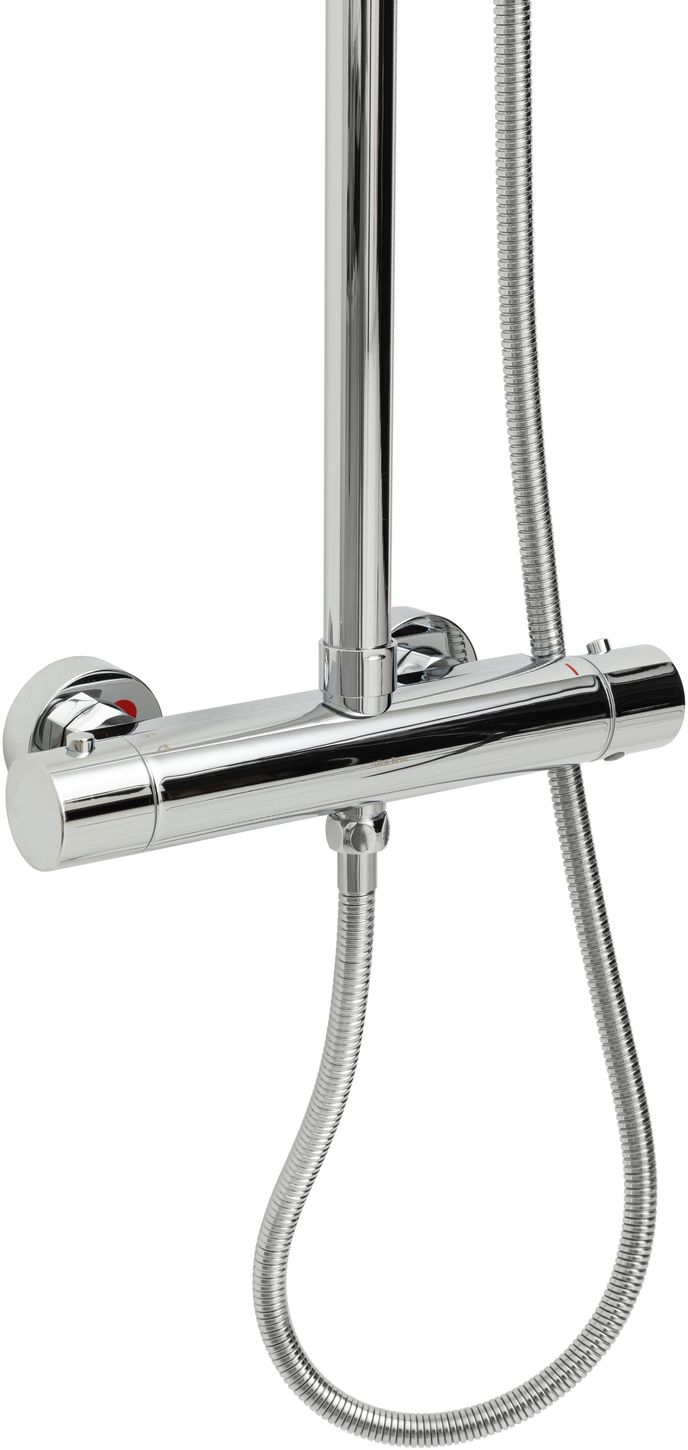Allen Brau Eclipse Душевая стойка: термостат, ручн. душ, шланг, излив, верхний душ 20 см, цвет: хром 5.E1A11-00