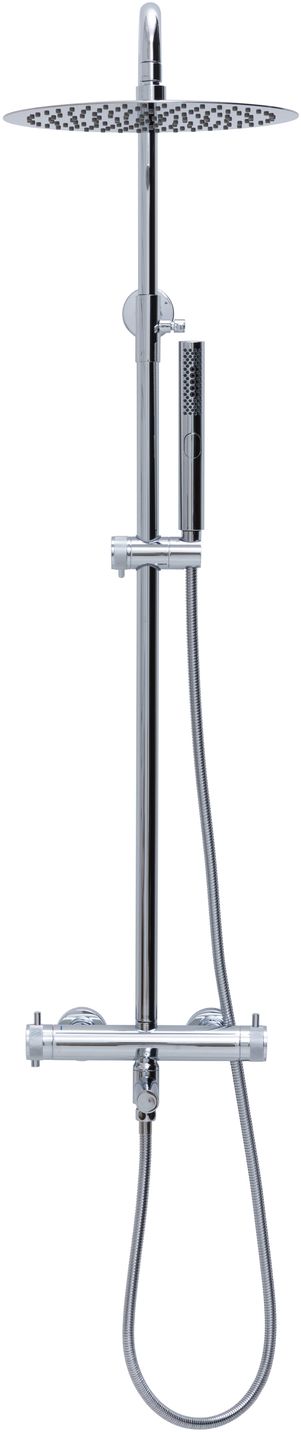 Allen Brau Priority Душевая стойка: термостат, ручной душ, шланг, верхний душ 30 см, цвет: хром 5.31T10-00