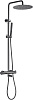 Allen Brau Priority Душевая стойка: термостат, руч. душ, шланг, верхний душ 30 см, цвет: графит браш 5.31T10-MG