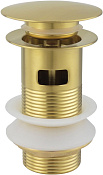 Allen Brau Priority Донный клапан с переливом click-clack, цвет: золото брашированное 5.31023-GB