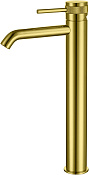 Allen Brau Priority Смеситель для раковины высокий, излив 14,8 см, цвет: золото брашированное 5.31A02-GB