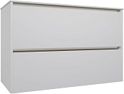 Allen Brau Activity Тумба под раковину, подвесная 100x45,7x65h см, цвет: белый матовый/черный браш 1.34006.WM