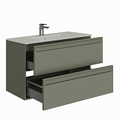 Allen Brau Eclipse 2.0 Тумба под раковину, подвесная 100x46x63,4h см, цвет: олива матовый 1.E1003.CGM 2.0