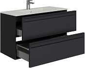 Allen Brau Eclipse 2.0 Тумба под раковину, подвесная 60x46x63,4h см, цвет: антрацит матовый 1.E1001.AM 2.0