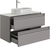 Allen Brau Fantasy 2.0 Тумба под раковину, подвесная 100x46x62h см, цвет: платина матовый 1.11003.PGM 2.0