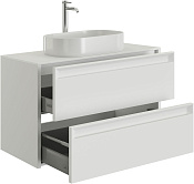 Allen Brau Fantasy 2.0 Тумба под раковину, подвесная 80x46x62h см, цвет: белый матовый 1.11001.WM 2.0