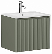 Allen Brau Gravity Тумба под раковину, подвесная 60x45,6x50h см, цвет: олива матовый 1.370016.CGM