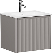 Allen Brau Gravity Тумба под раковину, подвесная 60x45,6x50h см, цвет: платина матовый 1.370016.PGM