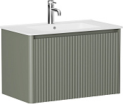 Allen Brau Gravity Тумба под раковину, подвесная 79x45x50h см, цвет: олива матовый 1.370017.CGM