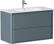 Allen Brau Paris Тумба под раковину, подвесная 99x46x60h см, цвет: синий матовый 1.360002.BGM