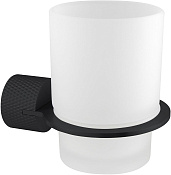 Allen Brau Priority Стакан с держателем подвесной, матовое стекло, цвет: черный матовый 6.31C02-31