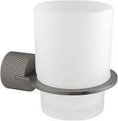 Allen Brau Priority Стакан с держателем подвесной, матовое стекло, цвет: графит брашированный 6.31C02-MG